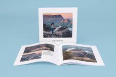 High quality photo booklet, saddle stitched, square format
